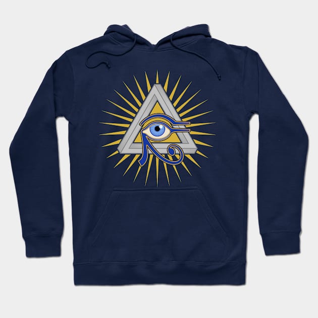 Eye and Triangle Hoodie by Ricardo77